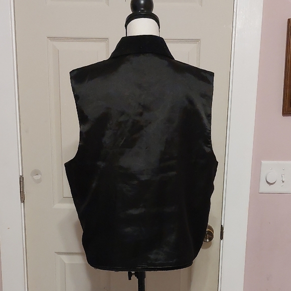 Dressbarn Festive Christmas Theme Black Ugly Vest Colorful Embroidery Size XL - Picture 5 of 10